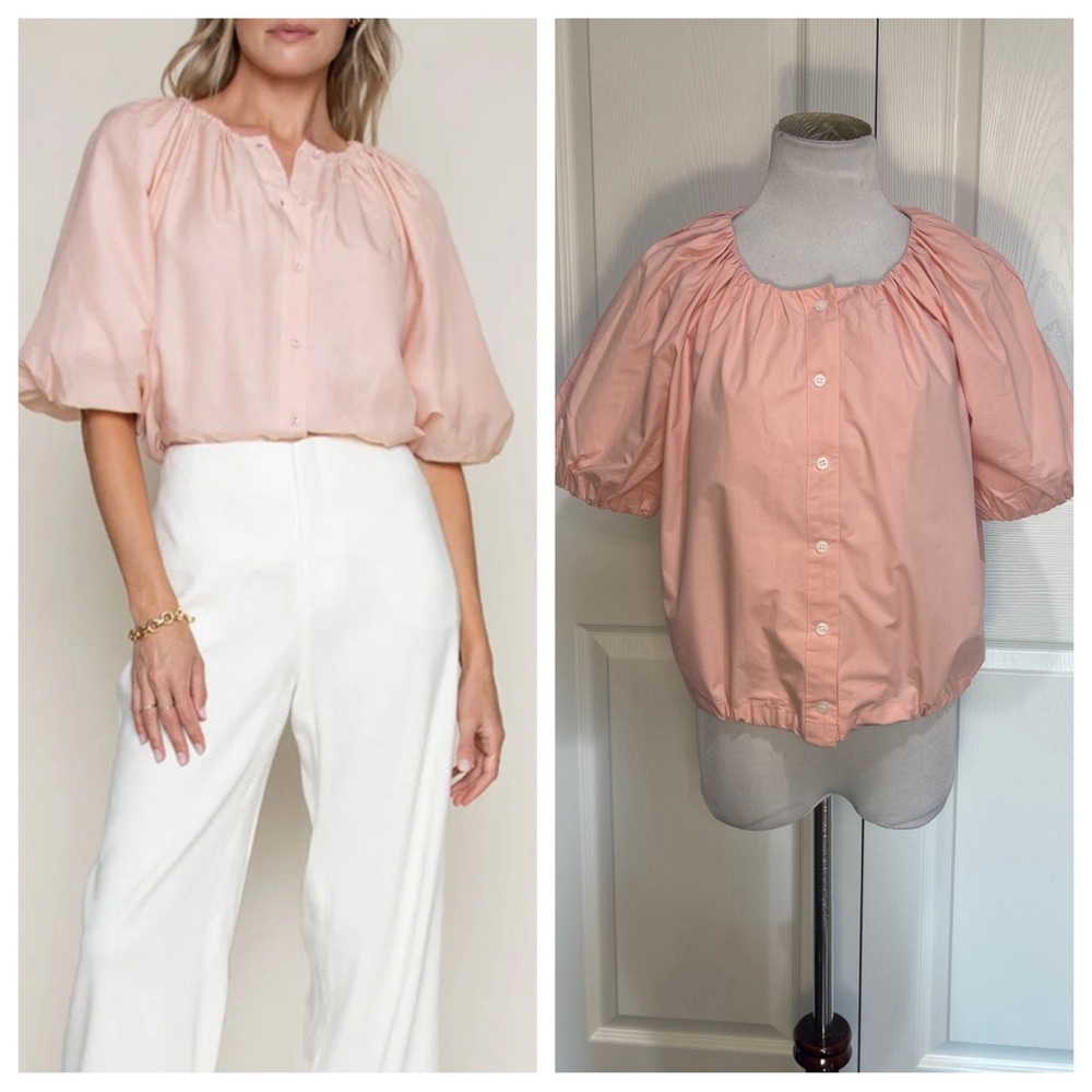 NKC pink puff sleeve top